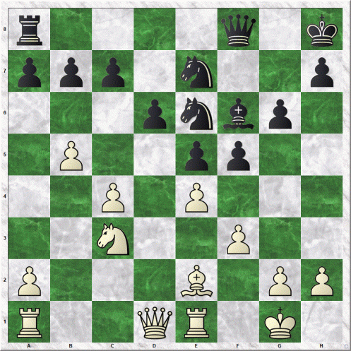 Carlsen Magnus - Ivanchuk Vassily (18...Qxf8)