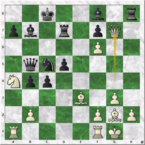 Ivanchuk Vassily - Shirov Alexei (21.Qg7!!)