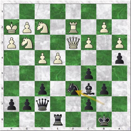 Naiditsch A - Svidler P (31...Nd6)