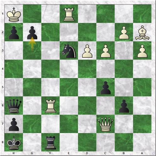 Svidler Peter - Carlsen Magnus (33...g2#)
