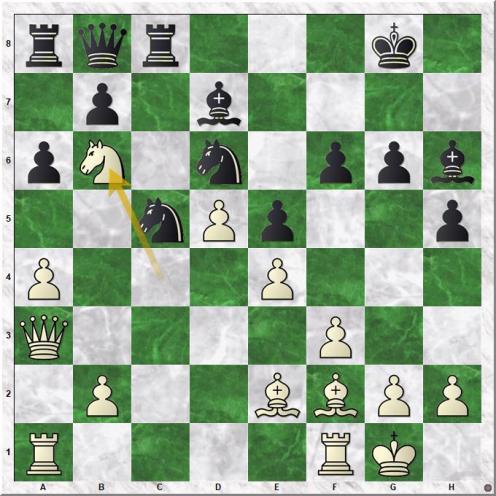 Gelfand Boris - Shirov Alexei (22.Nb6!)