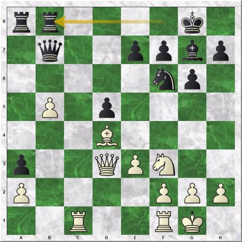 Magnus Carlsen (2870) - Andreas Tryggestad (2365) (19...Rfb8)