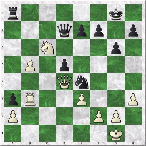 Magnus Carlsen (2870) - Andreas Tryggestad (2365) (28...Ne4)