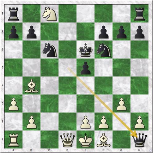 Shirov Alexei - Westerberg Jonathan (14...Qxh1)