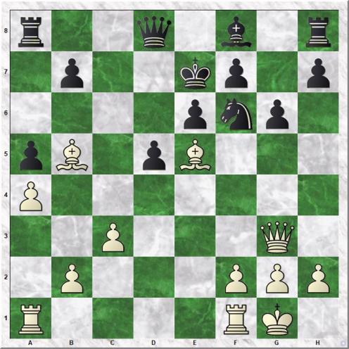 Carlsen Magnus - Utegaliyev Azamat (19...Ke7)