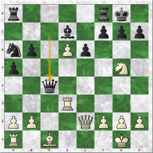 Frischmann Rick - Brown Martin (18...Qxc4)