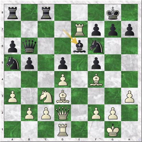 Jobava Baadur - Ponomariov Ruslan (16...Be6 !)