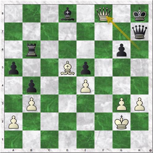 Karpov Anatoly - Huebner Robert (43.Qf8+)