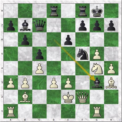 Mamedyarov Shakhriyar - Karjakin Sergey (21...Bg3)